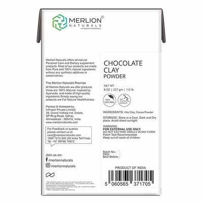 Merlion Naturals Clay Powder - Chocolate 227 gm - Face Creams