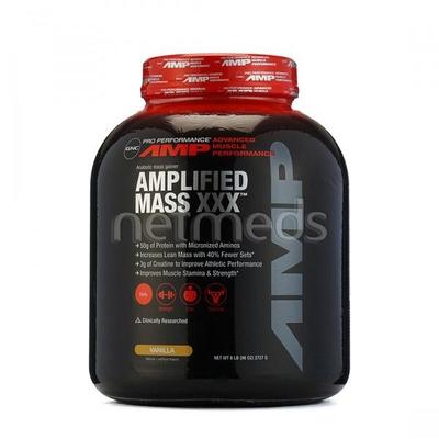 GNC Amp Mass XXX Powder - Vanilla 6.1 lb (N) - Workout Essentials