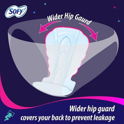 Sofy Bodyfit Overnight (XXXL) 3's - Sanitary Napkins