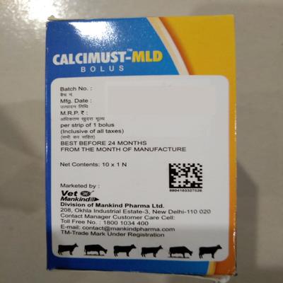 Vet Mankind Calcimust Bolus - MLD 10's - Feed Supplement