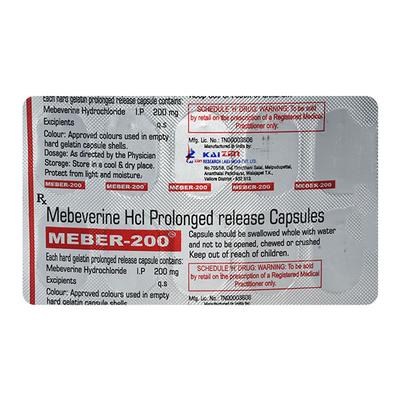 MEBER 200 Capsule 10's - Ulcerative Colitis/Bowel Inflammatory Disease-GIT