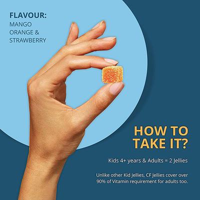 CF Novasules Kids Multivitamins, Prebiotics and Superfood Vegetarian Gummies 90's - Multi-Vitamins