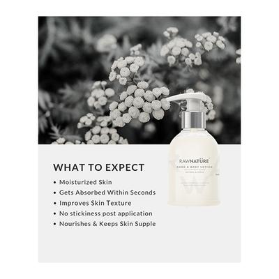 Raw Nature Hand & Body Lotion - Helichrysum & Sage 150 gm - Lotions & Creams