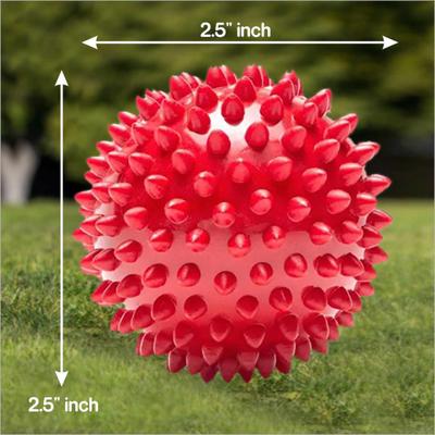 Drools Non-Toxic Rubber Stud Spike Hard Ball Chew Toy, Puppy/Dog Teething Toy - 3 inches 1's - Pet accessories