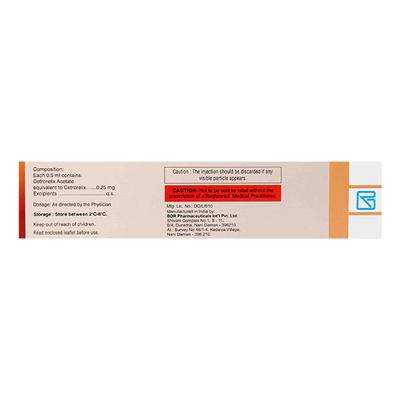 Ovucet 0.25mg Injection 1'S - Hormonal Therapy-Tro
