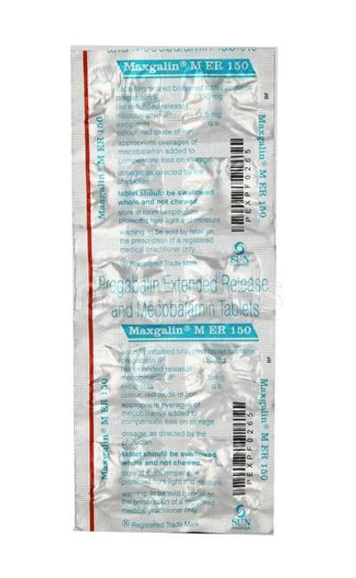Maxgalin M ER 150mg Tablet 10'S - Neuropathic Pain-Dru
