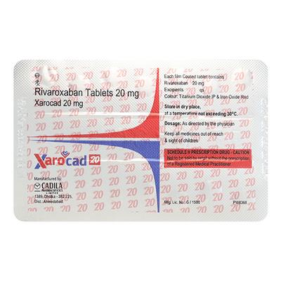 XAROCAD 20 Tablet 14's - Blood Clot-Ant