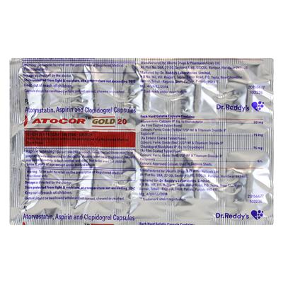 ATOCOR GOLD 20 Capsule 10's - Blood Clot-Ant