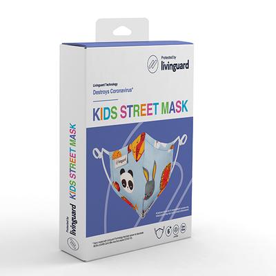 Livinguard Kids Street Face Mask (Rabbit Print) (XS) - Orange (Pack of 1) - Face Mask