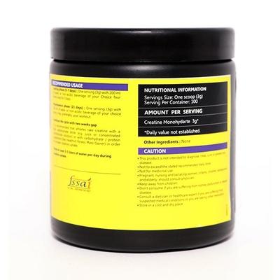 HealthVit Fitness Micronized Creatine Monohydrate Powder - Unflavored 300 gm - Bcaa Supplements