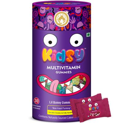 Mom & World Multivitamin Lil Bunny Gummies - Strawberry 30's - Nutritional Bars