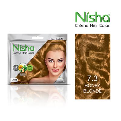 Nisha Creme Hair Color - 7.3 Burgundy 40gm - Crème