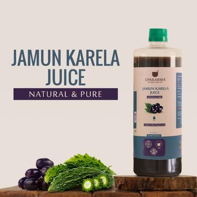 Upakarma Ayurveda Jamun Karela Juice 1 litre - Diabetes Care (Ayush)