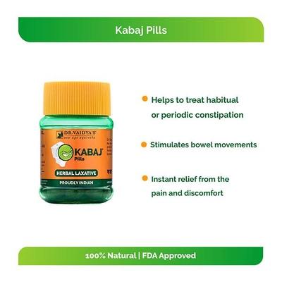 DR.VAIDYA'S KABAJ PILLS 48'S - Digestive Care