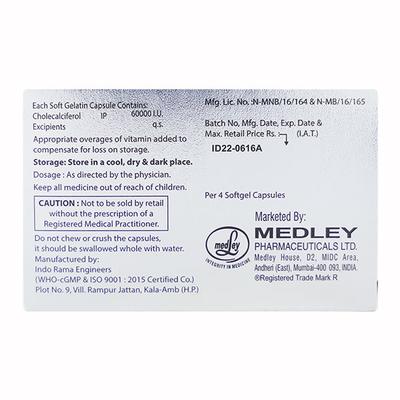 Gemsoline D3 60K Capsule 4'S - Supplements-Vam