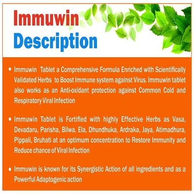 Bal Vedics Immuwin Ayurvedic Tablet (4 X 25's) - Health Products