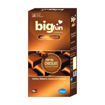 Bigfun Condoms - Tempting Chocolate 10's - Plain/Flavoured Condoms