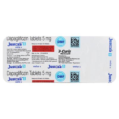 JUSTOZA 5 Tablet 10's - Diabetes-Ant