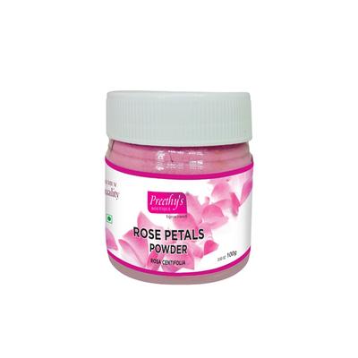 Preethy's Boutique Rose Petals Powder 100 gm - Face Packs