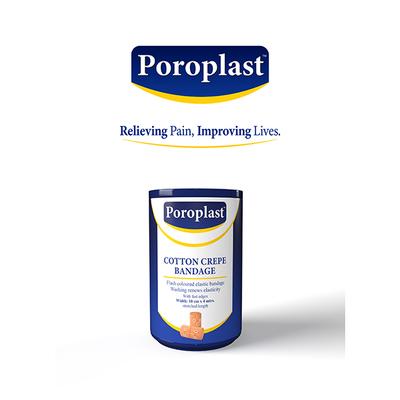 Poroplast Cotton Crepe Bandage (10 cm x 4 mtr) - Bandages