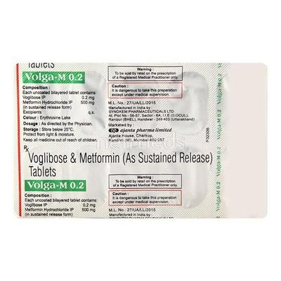 Volga M 0.2mg Tablet 10'S - Diabetes-Ant
