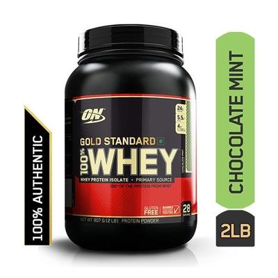 Optimum Nutrition (ON) 100% Whey Gold Standard Powder - Chocolate Mint 2 lb - Whey Proteins