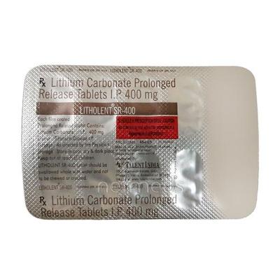 Litholent SR 400mg Tablet 10'S - Depression-Ant