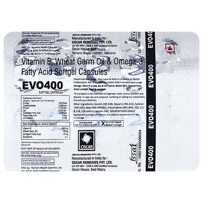 EVO 400 MG Capsule 10's - Supplements-Sup