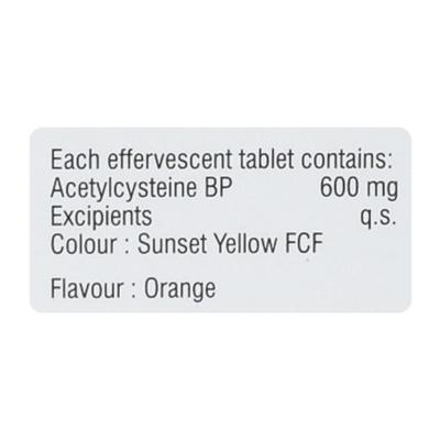 EFFENAC 600 ORANGE FLAVOUR Effervescent Tablet 2X10's - Cough And Cold-Cou