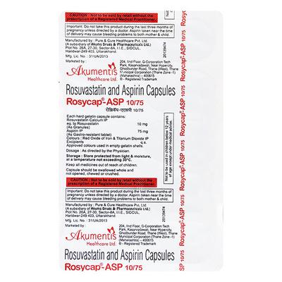 Rosycap Gold 20/150mg Capsule 10'S - High Cholesterol-Dys