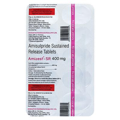 AMIZEST SR 400 Tablet 10's - Schizophrenia-Aps