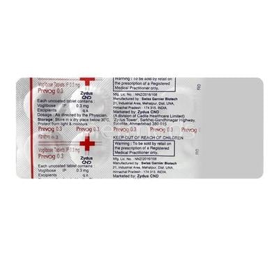 Prevog 0.3mg Tablet 10'S - Diabetes-Ant