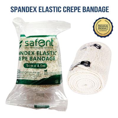 Safent Spandex Elastic Crepe Bandage (5 cm X 4.5 m) - Bandages