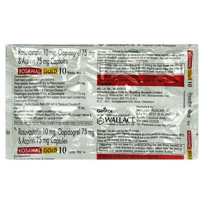 ROSAWAL GOLD 10 Capsule 10's - Blood Clot-Ant