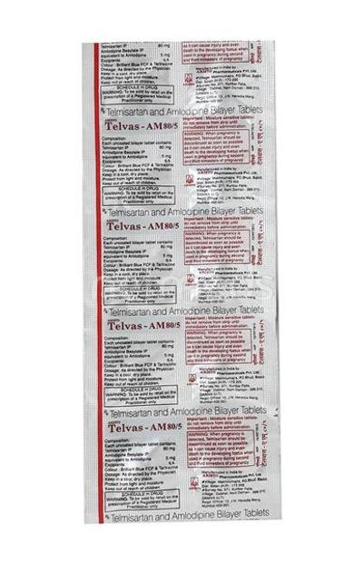 Telvas AM 80mg Tablet 10'S - Hypertension-Ang