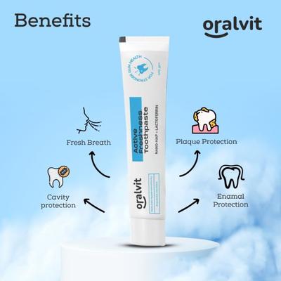 Oralvit Active Freshness Toothpaste 100 gm - Toothpaste