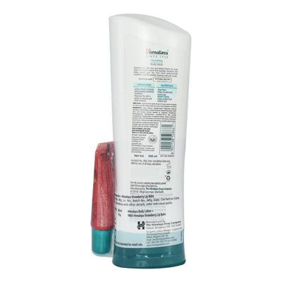 Himalaya Nourishing Body Lotion 200 ml + Free Himalaya Strawberry Lip Balm 10 gm - Face Washes