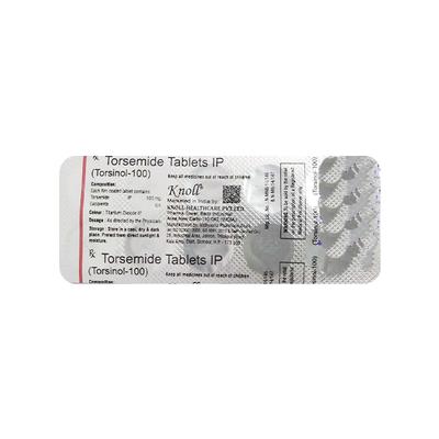 TORSINOL 100 Tablet 10's - Hypertension-Diu