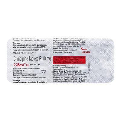 CCBEST 10mg Tablet 10's - Hypertension-Cal