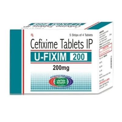 U FIXIM 200mg Tablet 4's - Bacterial Infections-Cep