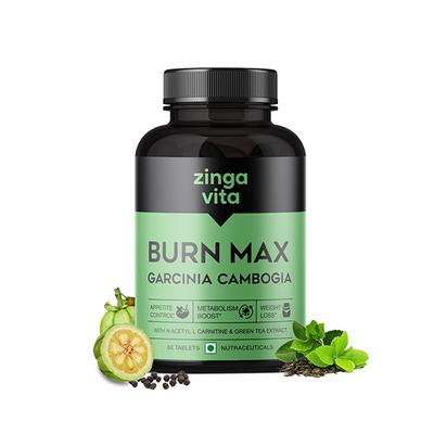 Zingavita Burn Max Garcinia Cambogia Tablet 60's - Herbal Dietary Supplement