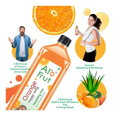 Axiom Alofrut Aloevera Pulp & Juice + Orange Juice 160 ml - Ayurvedic Juices