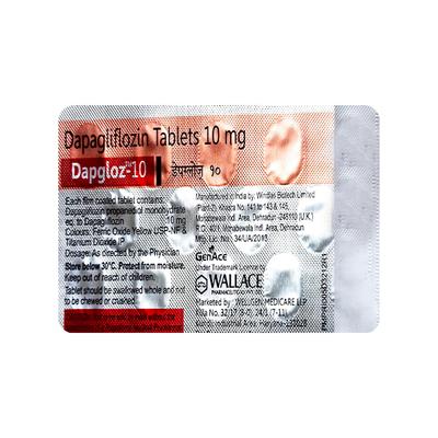 DAPGLOZ 10 Tablet 14's - Diabetes-Ant
