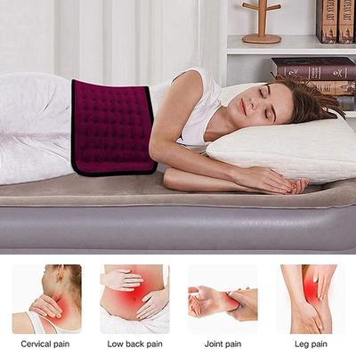 MCP Electric Heating Pad - Velvet Wine - Hot Pack/Ice Bag