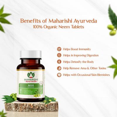 Maharishi Ayurveda Organic Neem Tablet 60's - Pure Herbs