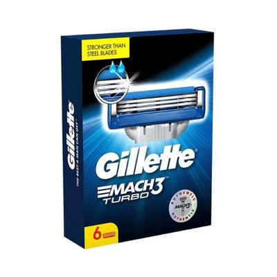 Gillette Mach Turbo3 Cartridges 6's - Razors & Cartridges