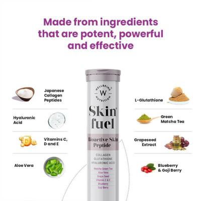 Wellbeing Nutrition Skin Fuel Effervescent Tablet 15's - Hair & Skin