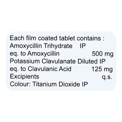 TOXICLAV 625 Tablet 6's - Bacterial Infections-Pen