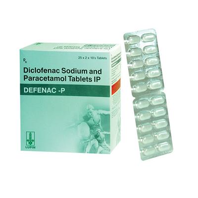 Defenac P White Tablet 10'S - Pain relief-Nsa