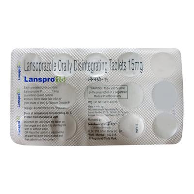 LANSPRO 15 Tablet 15's - Ulcer/Reflux/Flatulence-Aaa